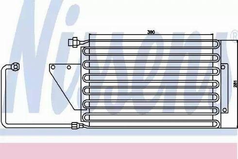NISSENS 94199 - Конденсатор, кондиціонер autocars.com.ua