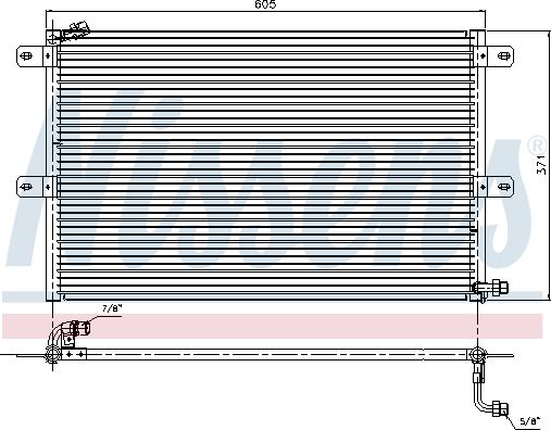 Nissens 94204 - Радiатор кондицiонера autocars.com.ua