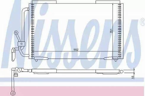 Nissens 94211 - Конденсатор кондиционера avtokuzovplus.com.ua