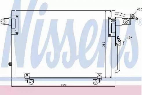 Nissens 94214 - Конденсатор кондиционера avtokuzovplus.com.ua