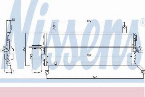 Nissens 94221 - Конденсатор, кондиціонер autocars.com.ua