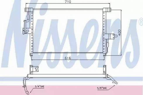 Nissens 94229 - Конденсатор кондиционера avtokuzovplus.com.ua