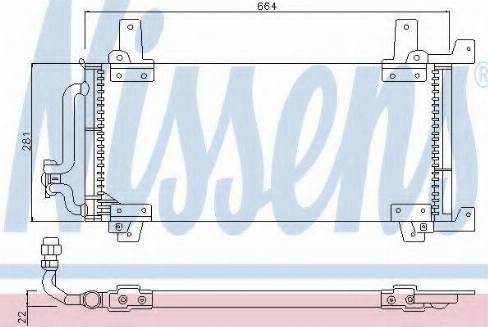 Nissens 94242 - Конденсатор, кондиціонер autocars.com.ua