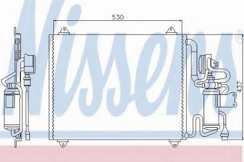 Nissens 94249 - Конденсатор, кондиціонер autocars.com.ua