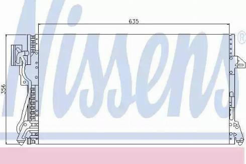 NISSENS 94265 - Конденсатор, кондиціонер autocars.com.ua