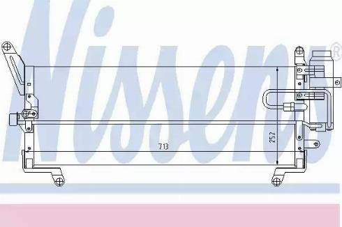 Nissens 94273 - Конденсатор, кондиціонер autocars.com.ua