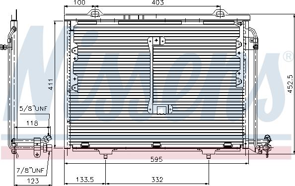 Nissens 94284 - Конденсатор кондиционера avtokuzovplus.com.ua