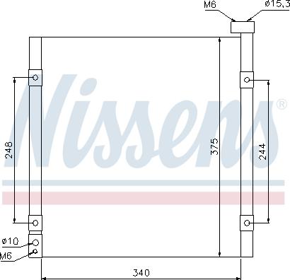 Nissens 94290 - Конденсатор, кондиціонер autocars.com.ua