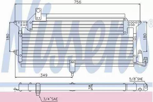 Nissens 94328 - Конденсатор, кондиціонер autocars.com.ua