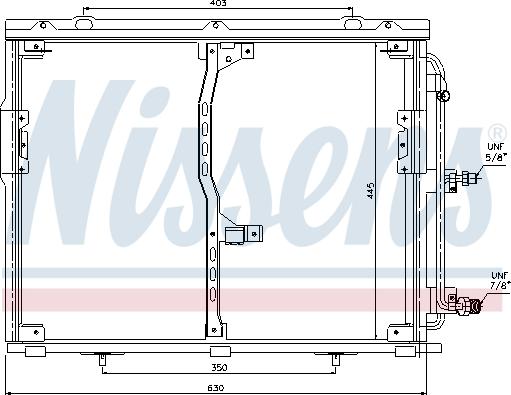 Nissens 94330 - Радiатор кондицiонера autocars.com.ua