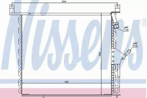 Nissens 94375 - Конденсатор, кондиціонер autocars.com.ua
