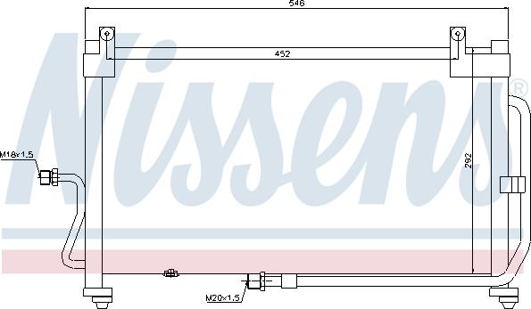 Nissens  94411 - Конденсатор кондиционера avtokuzovplus.com.ua