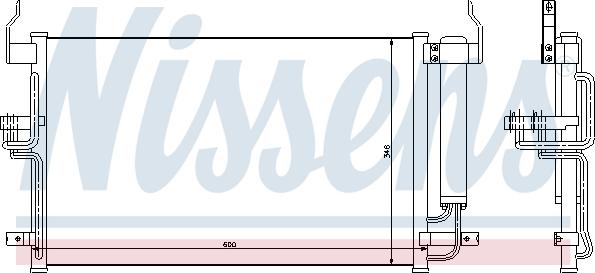 Nissens  94448 - Конденсатор кондиционера avtokuzovplus.com.ua