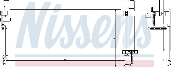 Nissens  94449 - Конденсатор, кондиціонер autocars.com.ua