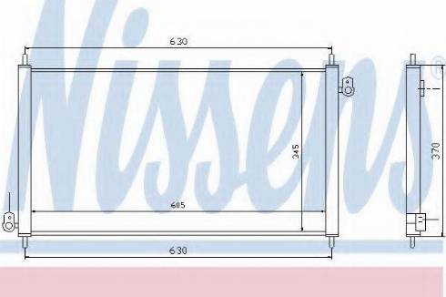 Nissens 94485 - Конденсатор кондиционера avtokuzovplus.com.ua