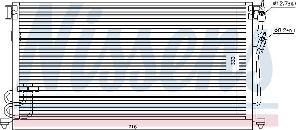 NISSENS 94492 - Конденсатор, кондиціонер autocars.com.ua