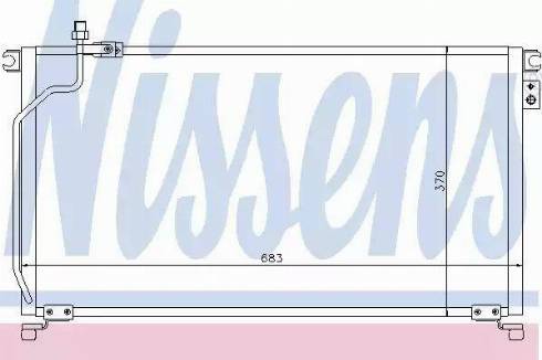 Nissens 94501 - Конденсатор кондиционера avtokuzovplus.com.ua