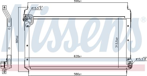 Nissens 94530 - Конденсатор, кондиціонер autocars.com.ua