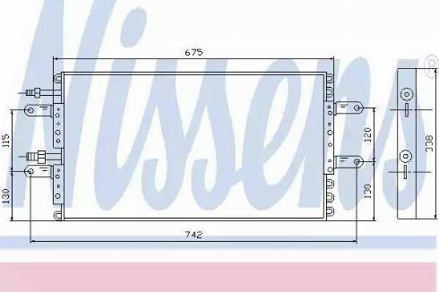 Nissens 94535 - Конденсатор, кондиціонер autocars.com.ua