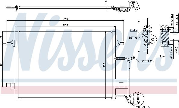 Nissens 94601 - Конденсатор, кондиціонер autocars.com.ua