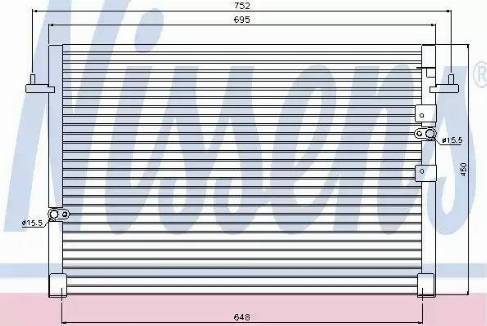 NISSENS 94677 - Конденсатор, кондиціонер autocars.com.ua