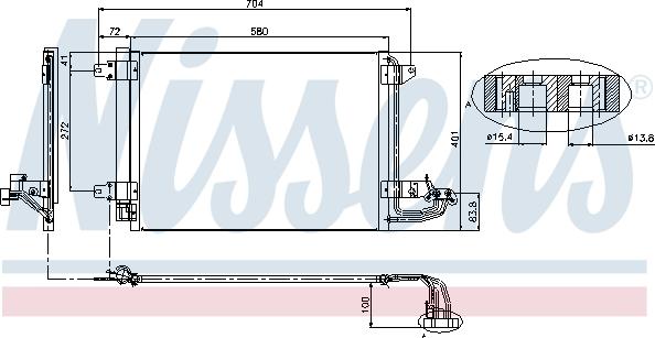 Nissens 94684 - Конденсатор кондиционера autodnr.net