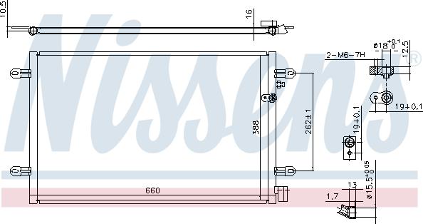 Nissens 94695 - Конденсатор кондиционера autodnr.net