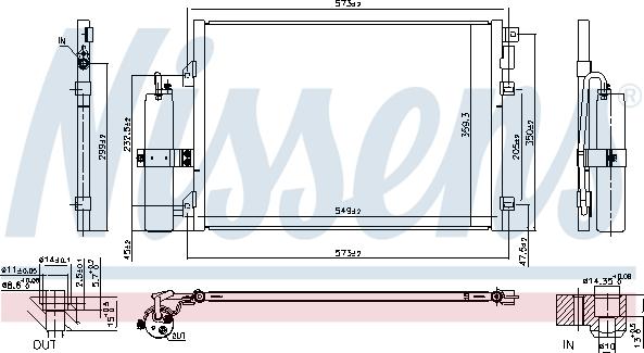 Nissens 94726 - Конденсатор, кондиціонер autocars.com.ua