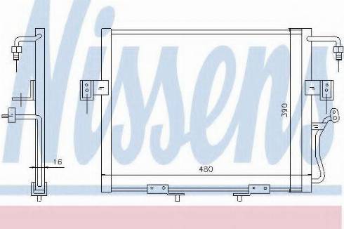 Nissens 94802 - Конденсатор, кондиціонер autocars.com.ua