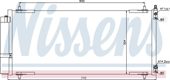 Nissens 94830 - Конденсатор кондиционера autodnr.net