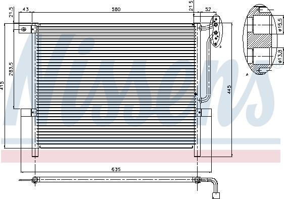 Nissens 94894 - Конденсатор кондиционера avtokuzovplus.com.ua