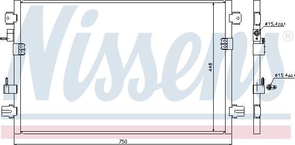 Nissens 94906 - Конденсатор, кондиціонер autocars.com.ua