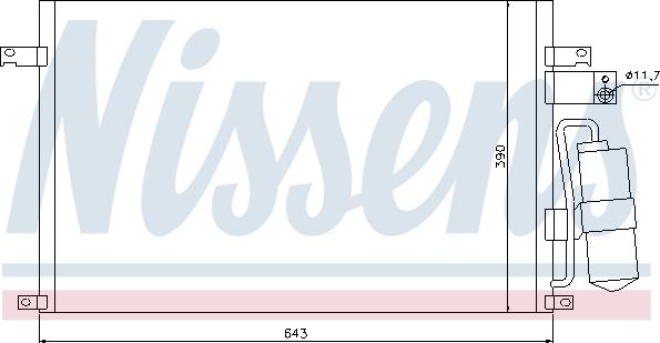 Nissens  94978 - Конденсатор, кондиціонер autocars.com.ua