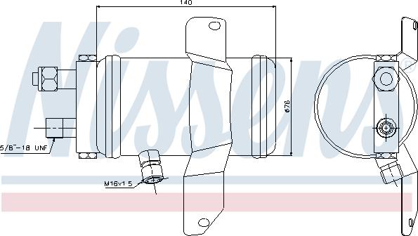 Nissens 95049 - Осушитель, кондиционер avtokuzovplus.com.ua