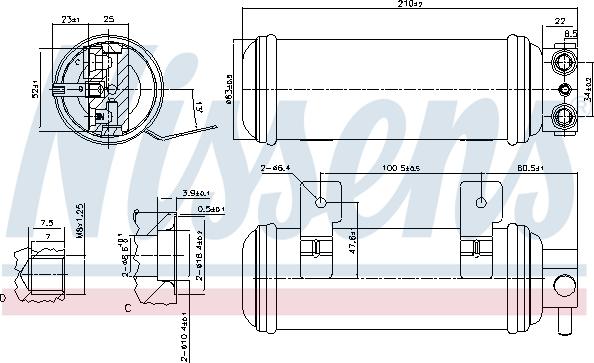 Nissens 95057 - Осушитель, кондиционер autodnr.net