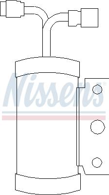 Nissens 95075 - Осушувач, кондиціонер autocars.com.ua