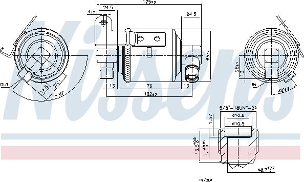 Nissens 95109 - Осушитель, кондиционер avtokuzovplus.com.ua