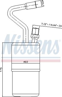 Nissens 95135 - Осушитель, кондиционер autodnr.net