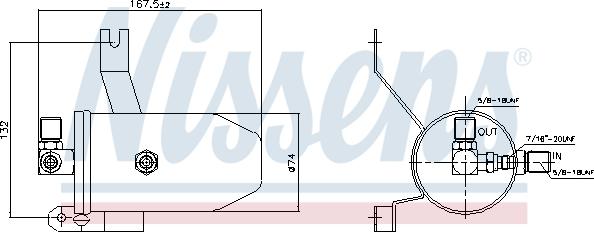 Nissens 95202 - Осушитель, кондиционер avtokuzovplus.com.ua