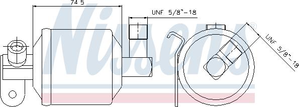Nissens 95204 - Осушитель, кондиционер autodnr.net