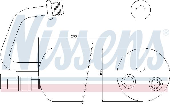 Nissens 95211 - Осушитель, кондиционер autodnr.net