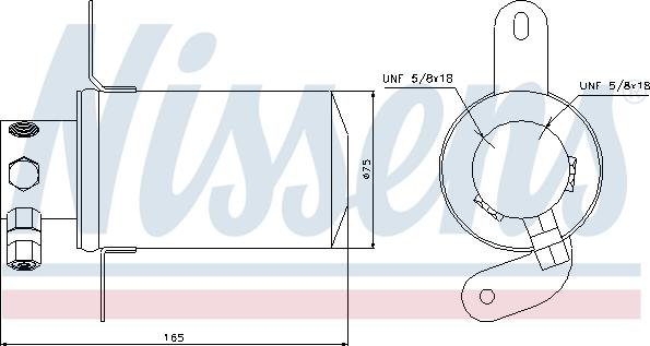 Nissens 95228 - Осушитель, кондиционер avtokuzovplus.com.ua