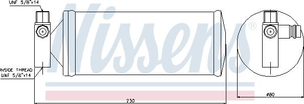 Nissens 95257 - Осушитель, кондиционер autodnr.net