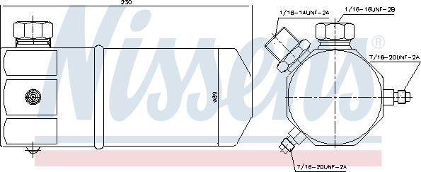 Nissens 95309 - Осушувач, кондиціонер autocars.com.ua