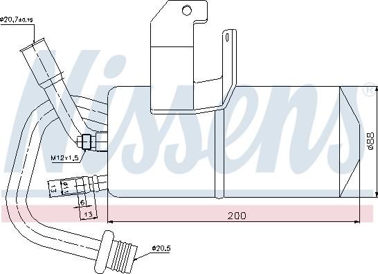 Nissens 95317 - Осушитель, кондиционер autodnr.net