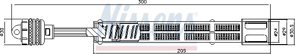 Nissens 95322 - Осушувач autocars.com.ua