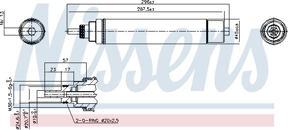 Nissens 95336 - Осушитель, кондиционер avtokuzovplus.com.ua