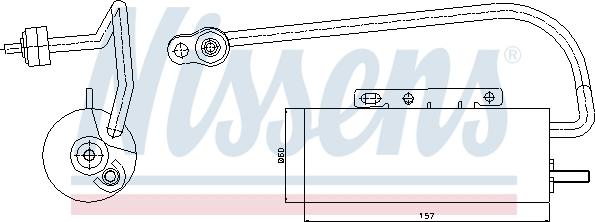 Nissens 95339 - Осушувач кондицiонера autocars.com.ua