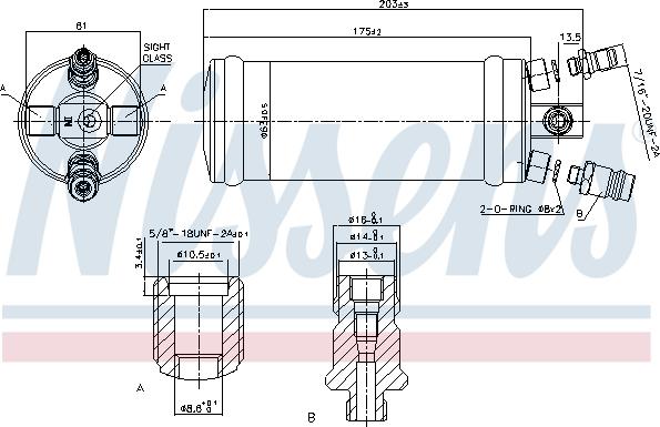 Nissens 95344 - Осушитель, кондиционер avtokuzovplus.com.ua