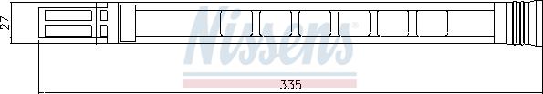 Nissens 95387 - Осушувач, кондиціонер autocars.com.ua